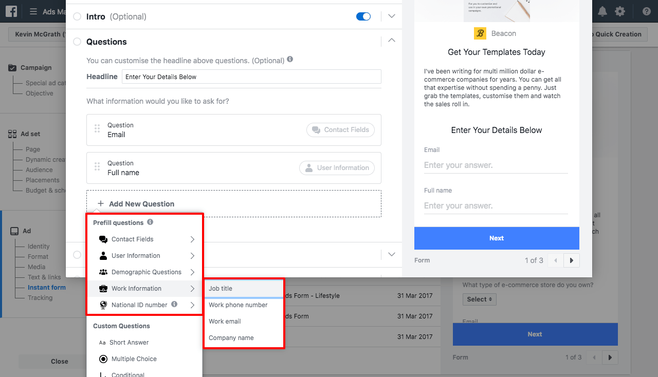 add more form fields as required